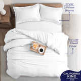 American Soft Linen Luxury 100% Cotton Sateen Weave Duvet Cover Set, 1 Duvet Cover and 2 Pillow Shams, Machine Washable 3 Piece Bedding Sets