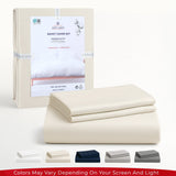 American Soft Linen Luxury 100% Cotton Sateen Weave Duvet Cover Set, 1 Duvet Cover and 2 Pillow Shams, Machine Washable 3 Piece Bedding Sets