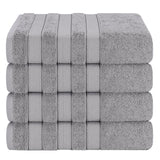 Salem 4 Piece 100% Cotton Luxury Turkish Bath Towel Sets