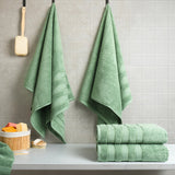 Salem 4 Piece 100% Cotton Luxury Turkish Bath Towel Sets