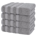 Salem 4 Piece 100% Cotton Luxury Turkish Bath Towel Sets