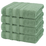 Salem 4 Piece 100% Cotton Luxury Turkish Bath Towel Sets