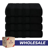 Salem 4 Piece 100% Cotton Luxury Turkish Bath Towel Sets - Wholesale bath towels