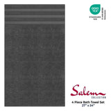 Salem 4 Piece 100% Cotton Luxury Turkish Bath Towel Sets - Wholesale bath towels