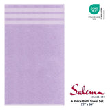 Salem 4 Piece 100% Cotton Luxury Turkish Bath Towel Sets - Wholesale bath towels