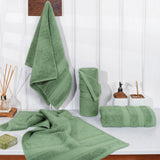Salem 4 Piece 100% Cotton Luxury Turkish Hand Towel Sets