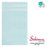 Salem 4 Piece 100% Cotton Luxury Turkish Hand Towel Sets