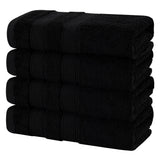 Salem 4 Piece 100% Cotton Luxury Turkish Hand Towel Sets