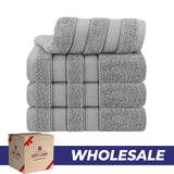 Salem 4 Piece 100% Cotton Luxury Turkish Hand Towel Sets - Wholesale hand towels