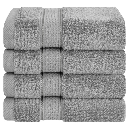 Salem 4 Piece Cotton Washcloth Set 600 GSM Luxury
