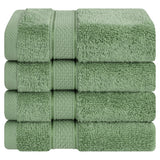 American Soft Linen 100% Cotton, Salem 4 Piece Washcloth Set for Bathroom and Kitchen