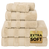Salem 6 Piece 100% Cotton Luxury Bath Towel Set