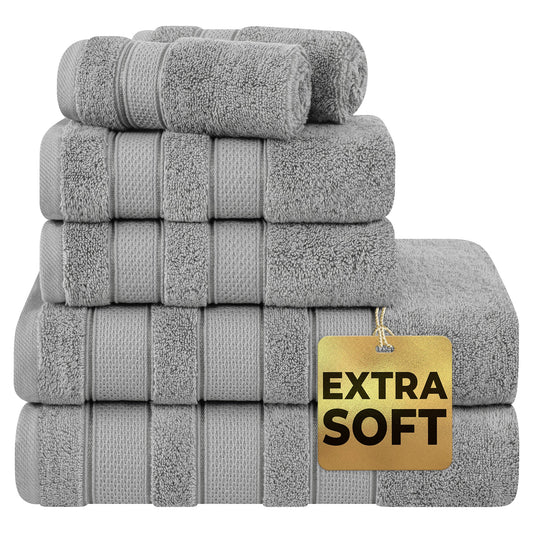 Salem 6 Piece Cotton Luxury Bath Towel Set