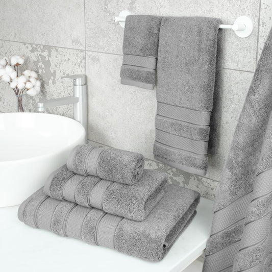 Salem 6 Piece Cotton Luxury Bath Towel Set