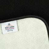 American Soft Linen Fluffy Foamed Bath Rug, 21x32 inches Bath Rugs for Bathroom, 100% Polyester Upper Fluffy Surface and Grip Enhanced Base
