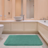 American Soft Linen Fluffy Foamed Bath Rug, 21x32 inches Bath Rugs for Bathroom, 100% Polyester Upper Fluffy Surface and Grip Enhanced Base
