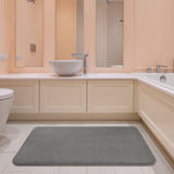 American Soft Linen Fluffy Foamed Bath Rug, 21x32 inches Bath Rugs for Bathroom, 100% Polyester Upper Fluffy Surface and Grip Enhanced Base