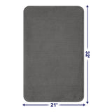 American Soft Linen Fluffy Foamed Bath Rug, 21x32 inches Bath Rugs for Bathroom, 100% Polyester Upper Fluffy Surface and Grip Enhanced Base