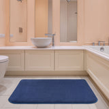 American Soft Linen Fluffy Foamed Bath Rug, 21x32 inches Bath Rugs for Bathroom, 100% Polyester Upper Fluffy Surface and Grip Enhanced Base
