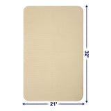 American Soft Linen Fluffy Foamed Bath Rug, 21x32 inches Bath Rugs for Bathroom, 100% Polyester Upper Fluffy Surface and Grip Enhanced Base