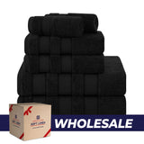 Salem 6 Piece 100% Cotton Luxury Bath Towel Set - 10 Set Case Pack