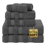 Salem 6 Piece 100% Cotton Luxury Bath Towel Set - 10 Set Case Pack
