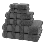 Salem 6 Piece 100% Cotton Luxury Bath Towel Set - 10 Set Case Pack