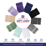 Salem 6 Piece 100% Cotton Luxury Bath Towel Set - 10 Set Case Pack
