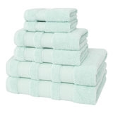 Salem 6 Piece 100% Cotton Luxury Bath Towel Set - 10 Set Case Pack