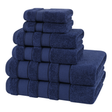 Salem 6 Piece 100% Cotton Luxury Bath Towel Set - 10 Set Case Pack