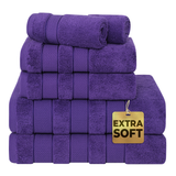 Salem 6 Piece 100% Cotton Luxury Bath Towel Set - 10 Set Case Pack