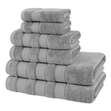 Salem 6 Piece 100% Cotton Luxury Bath Towel Set - 10 Set Case Pack