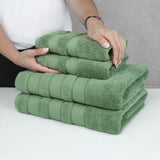 Salem 6 Piece 100% Cotton Luxury Bath Towel Set - 10 Set Case Pack