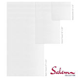Salem 6 Piece 100% Cotton Luxury Bath Towel Set - 10 Set Case Pack