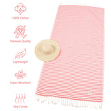 American Soft Linen 100% Cotton Turkish Peshtemal Beach Pool Towels - 44 Set Case Pack