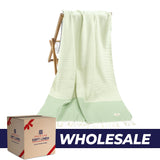 American Soft Linen 100% Cotton Turkish Peshtemal Beach Pool Towels - 44 Set Case Pack