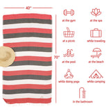 American Soft Linen 100% Cotton Turkish Peshtemal Beach Pool Towels - 44 Set Case Pack