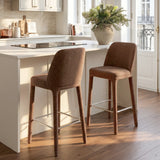 Anderson 26.5" Modern Upholstered Counter Stool (Set of 3)