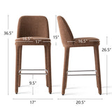 Anderson 26.5" Modern Upholstered Counter Stool (Set of 2)