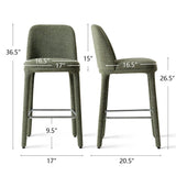 Anderson 26.5" Modern Upholstered Counter Stool (Set of 3)