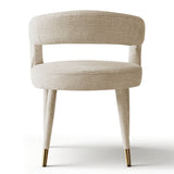Anna Modern Upholstered Dining Chairs with Arm (Set of 6)