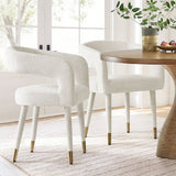 Anna Modern Upholstered Dining Chairs with Arm (Set of 4)