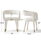 Anna Modern Upholstered Dining Chairs with Arm (Set of 6)