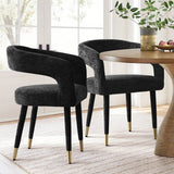 Anna Modern Upholstered Dining Chairs with Arm (Set of 4)