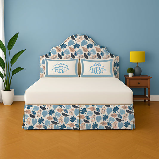 Leaves Collection Printed Bed Skirt