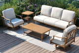 Arcadia 5 Pieces Patio Furniture Sets With Swivel Chairs