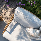 Arcadia Patio Sofa and 2 Swivel Chairs with Coffee Table