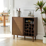 Archie 34" Tall 2 Door Accent Multifunction Bar Cabinet with Adjustable Shelves(Optional Types)