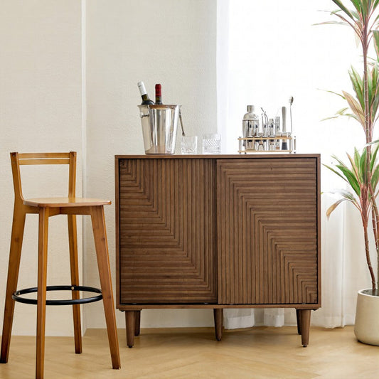 Archie 34" Tall 2 Door Accent Multifunction Bar Cabinet with Adjustable Shelves(Optional Types)