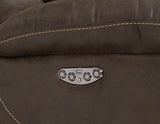 Aria 3-Piece Dual-Power Reclining Sectional, Saddle Brown